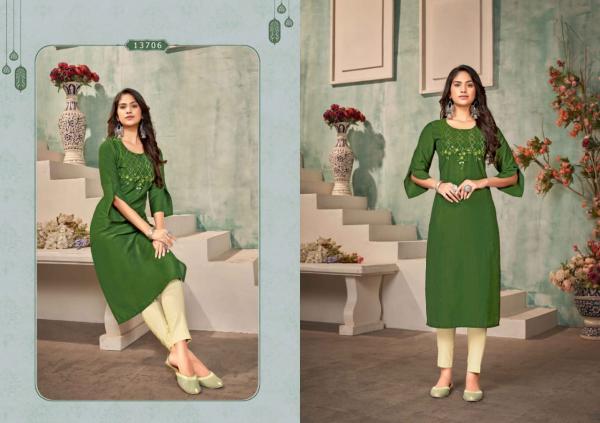 Kalaroop Octavia Vol 13  Silk Fancy Designer Kurti Collection